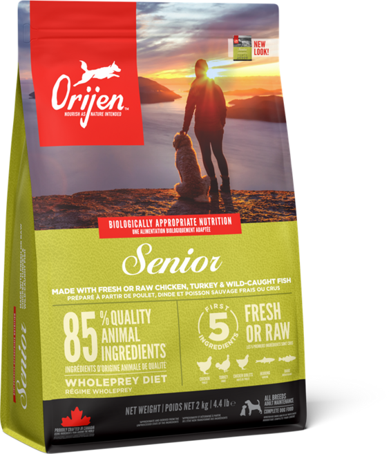 오리젠 반려견 시니어 독 건식사료, 혼합맛, 2kg, 1개