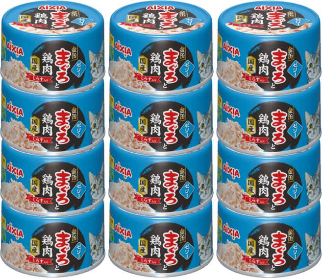 아이시아 금관 야이즈 젤리타입 고양이캔 참치+닭가슴살+치어 70g x12개, 12개, GMC-2 젤리타입 치어