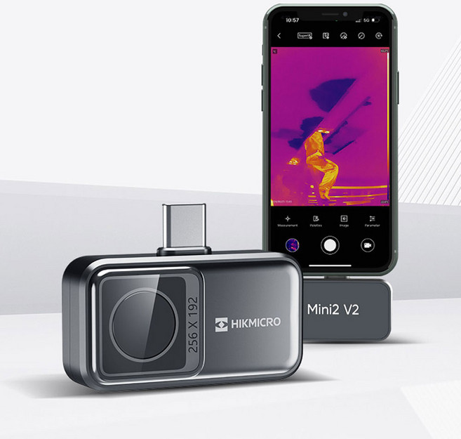 MINI2 V2 스마트폰용 하이크마이크로 열화상 카메라 Hikmicro, 1개