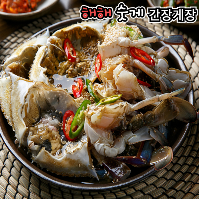 연평도 프리미엄 해해숫게간장게장 대사이즈4미 3kg 1개
