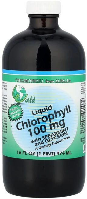 월드오가닉 리퀴드 클로로필 100mg, 474ml, 1개 - 쿠팡