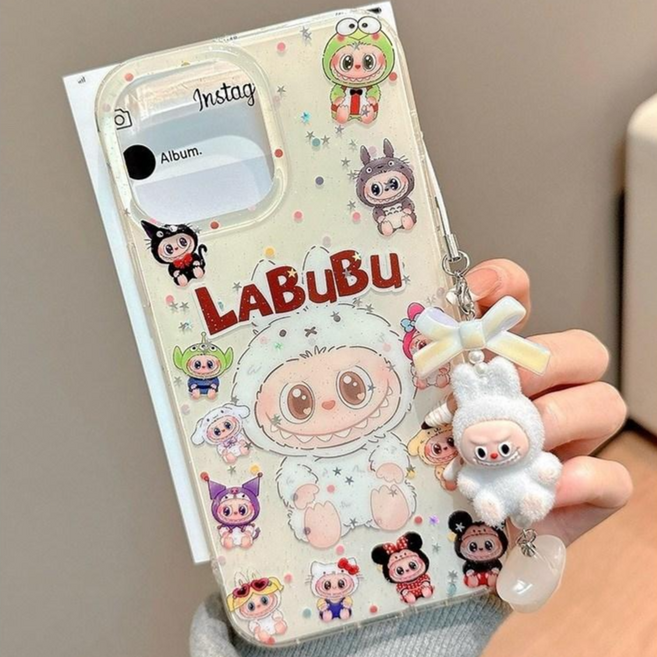 핫한 귀여운 캐릭터 글리터 아이폰 케이스 선물용 디자인