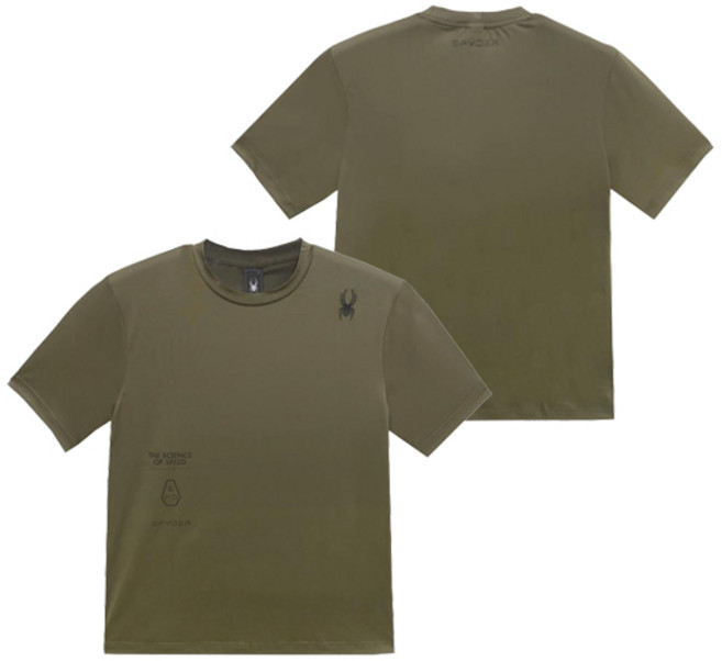 스파이더 남성 쿨링 4WAY 헥사곤 그래픽 반팔티 FM1SPJFCNRS203M-KHA