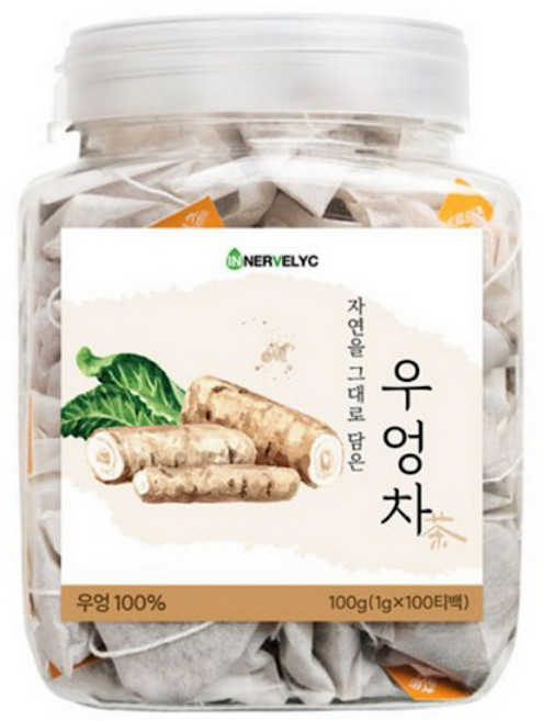 이너블릭 볶은 우엉차 삼각티백, 1g, 100개입, 1개