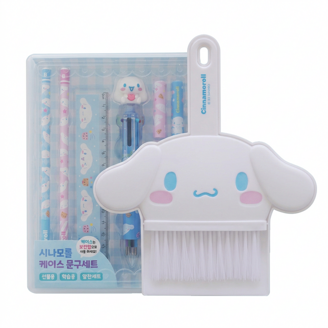 산리오 데스크 클리너 문구 필기구 세트, 1개, 시나모롤