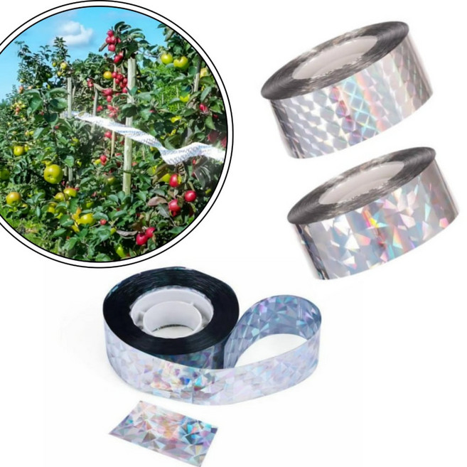비둘기 퇴치 조류 반사 테이프 농작풀 보호 반짝이 새쫒는 테잎, S-80m, 1개