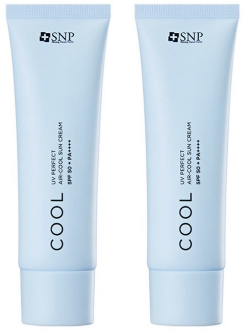 에스엔피 유브이 퍼펙트 에어쿨 선크림 SPF50+ PA++++, 50g, 2개