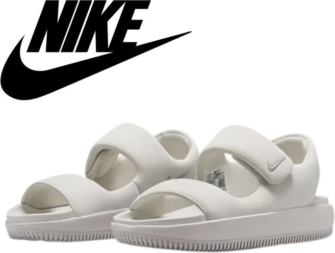 [매장정품] 나이키 여성 샌들 벨크로 가벼운 키높이 푹신한 통굽 신발