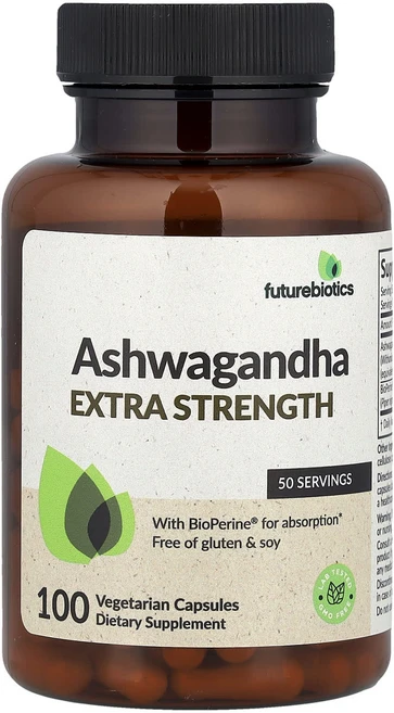 몸관리하세요 겨울입니다 Futurebiotics 아슈와간다 엑스트라 스트렝스 베지 캡슐 100정 특별관리진행, Futurebiotics아슈와간다엑스트라스트렝스베지캡슐, 1개 - 쿠팡