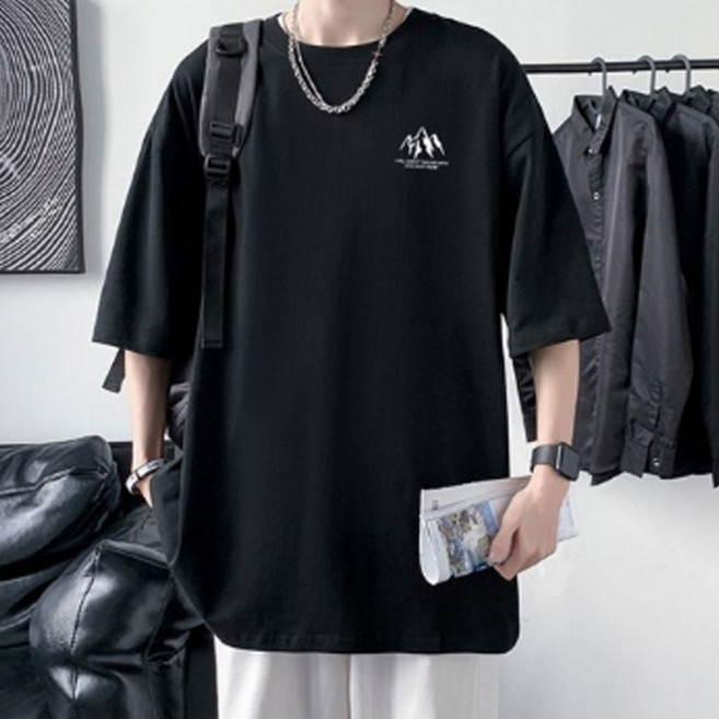 원플로우 하이킹 오버핏 양면 나염 반팔 티셔츠 S250705SM-6