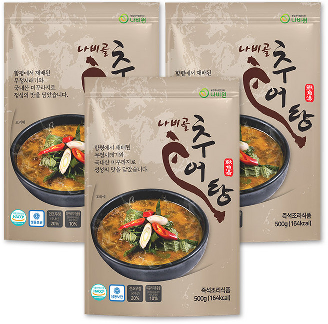 나비골 추어탕, 500g, 3개