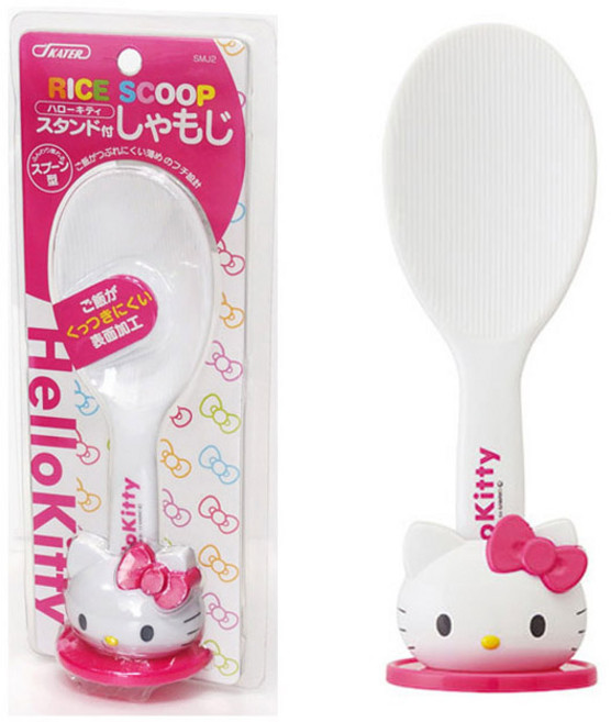 헬로키티 스탠드 밥주걱, 화이트, 1개