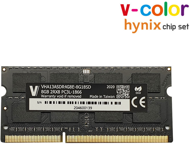[v-color] 2015 아이맥 램 메모리 노트북용 DDR3 8GB 1866MHz, 1개
