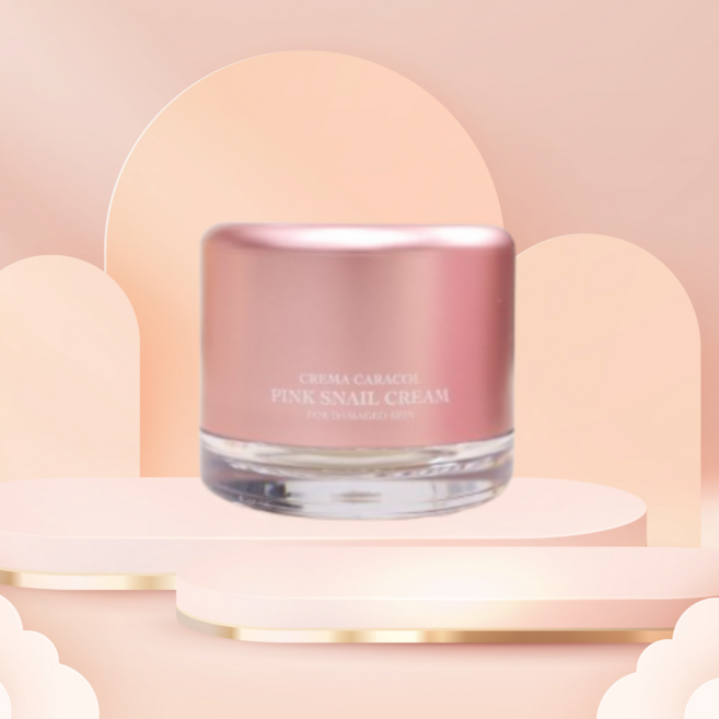 [ 1+1 ] 자민경 크레마카라콜 핑크 스네일 크림 미백주름 개선 달팽이크림, 50ml, 2개