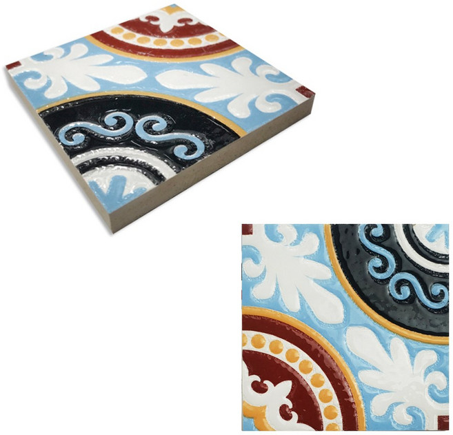 북유럽 패턴타일 [F73-02], 30개, 혼합색상