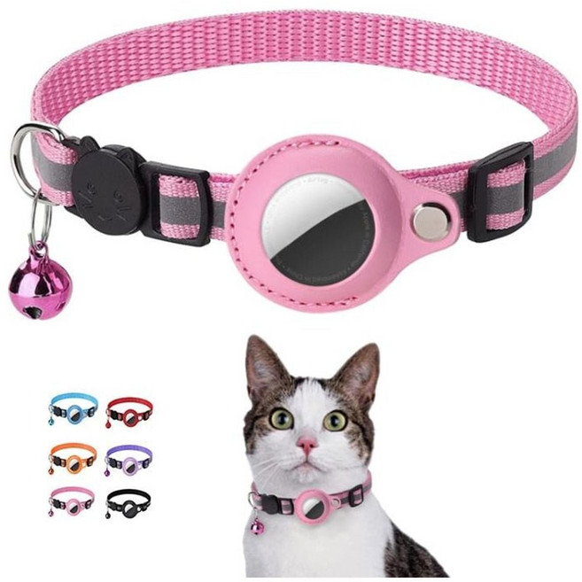 반려동물 GPS 커버 목걸이 분실방지 반사 추적이 jun+856Vl, 블루