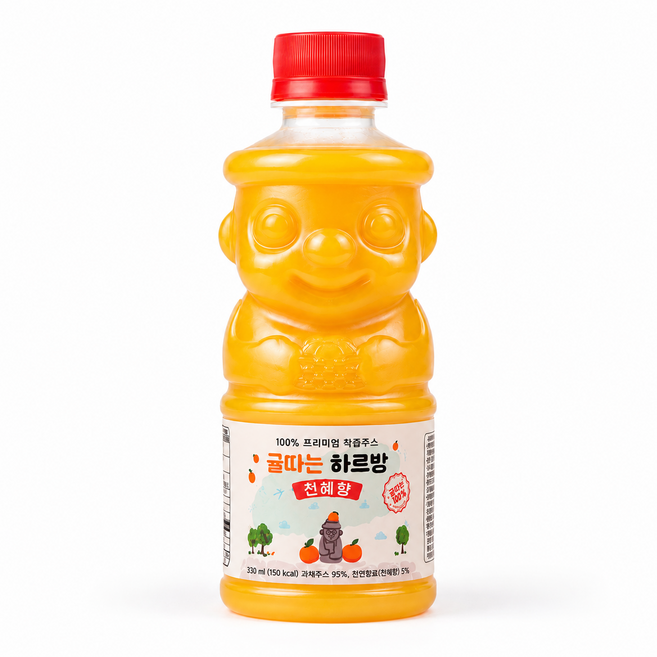 제주 한라봉 감귤주스 100%착즙주스, 12개, 330ml