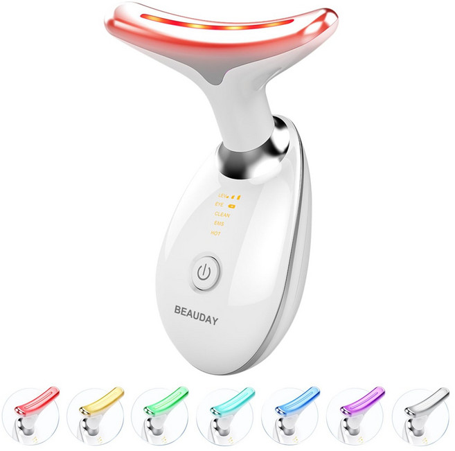 뷰데이 뷰티 디바이스 고주파 마사지기 갈바닉 얼굴피부케어기기 7LED Color