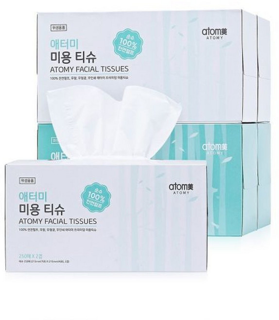 애터미 미용티슈 (250매X4개), 1000매