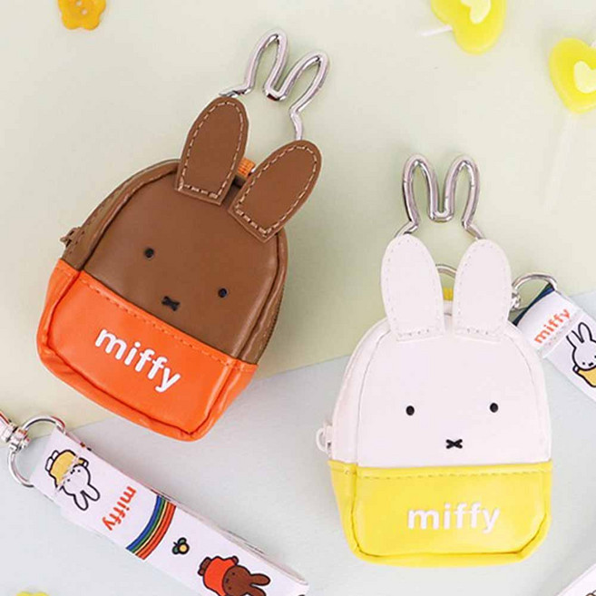 미피 이어폰 목걸이 파우치 휴대용 블루투스케이스 이어폰가방고리 미니파우치, 1개, 화이트, MF0015