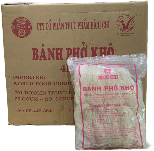 베트남 쌀국수면 비치치 BICH CH 반포코 4mm 500g 20개 1박스