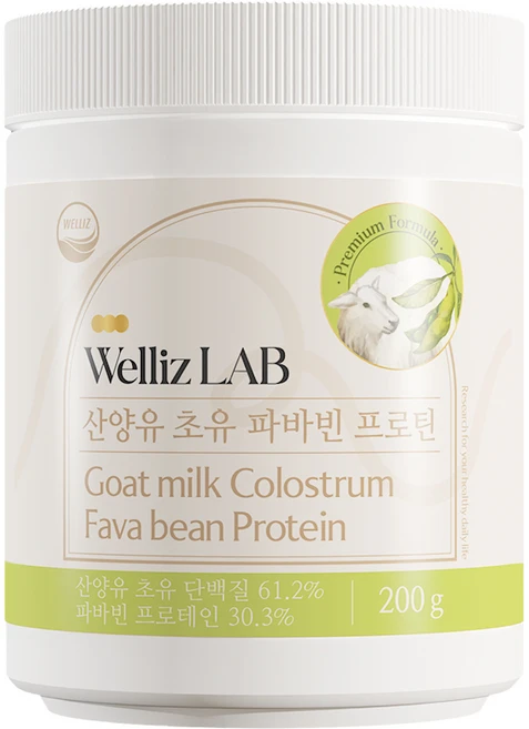 WELLIZ LAB 산양유 초유 파바빈 프로틴 FABA BEAN PROTEIN 200g, 1개 - 쿠팡
