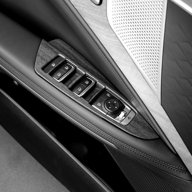 카스타 호환 K8 GL3 윈도우스위치 커버 우드 카본 몰딩 자동차 실내 튜닝 인테리어 기스방지 용품, 우드 [통풍시트 무]