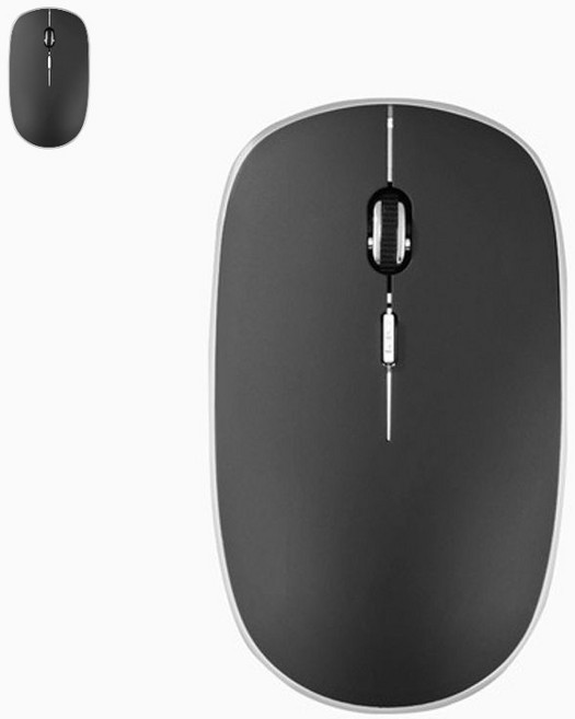 유미의 심플함과 디테일의 라인타입C 무선마우스 블랙 MSC194, 본상품