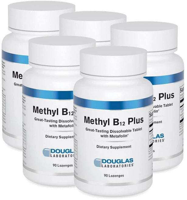더글라스랩 비타민B12 메틸코발라민 활성엽산 로젠지 Douglas Laboratories Methyl B12 Plus, 90정, 5개 - 쿠팡