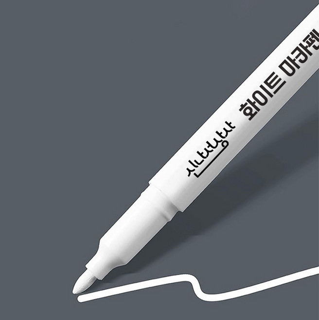신나서상사 화이트 마카펜, 10개, 1색