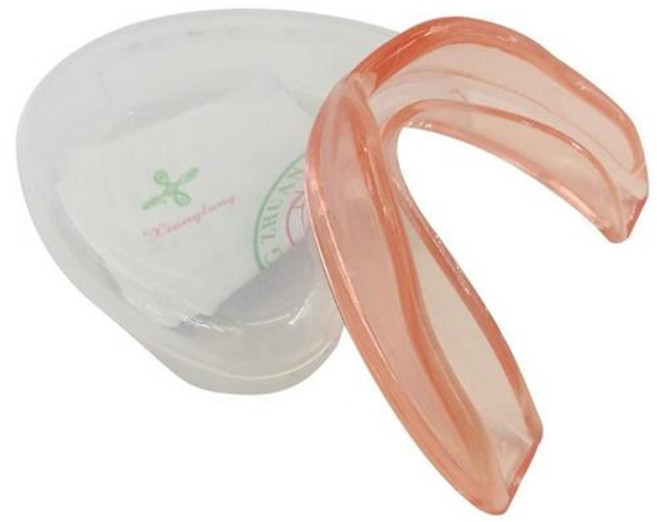 이갈이 수면용 마우스피스 1pc 치아 보호기 어린이 청소년 마우스 가드 스포츠 복싱, 4-m, 1개