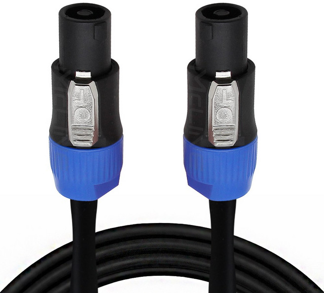 SPEAKON to 스피콘 국산 16AWG (1.27SQ) 오디오 앰프 Twisted pair 스피커 케이블 McLine, 1개, MC-HA49 스피콘 16AWG (1m)