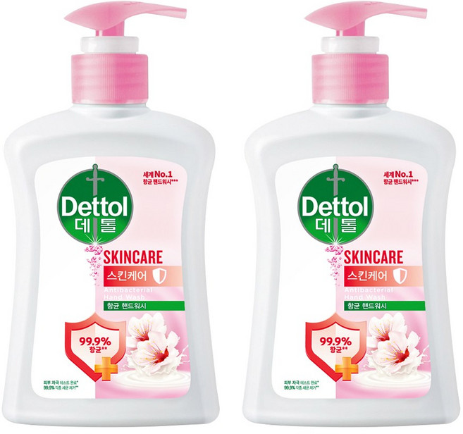 데톨 핸드워시 스킨케어, 250ml, 2개