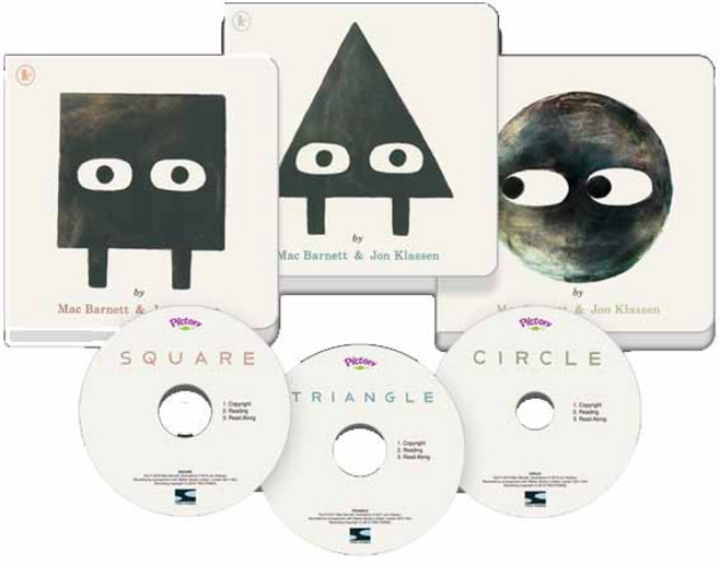 픽토리 영어동화 Pictory 맥 바넷 존 클라센 모양 3종 세트 원서&CD