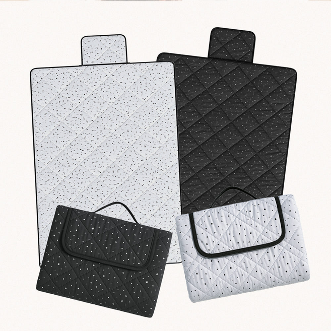 방수돗자리 150X200 대형 테라조 감성 두꺼운 야외 피크닉 돗자리매트, 화이트 테라조