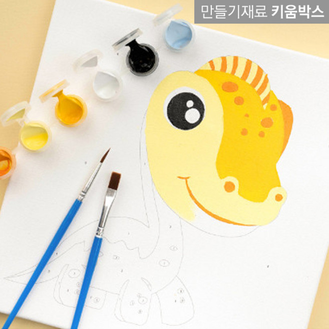 키움박스 아동 유화그리기 밑그림 물감붓세트 26종, 돼지