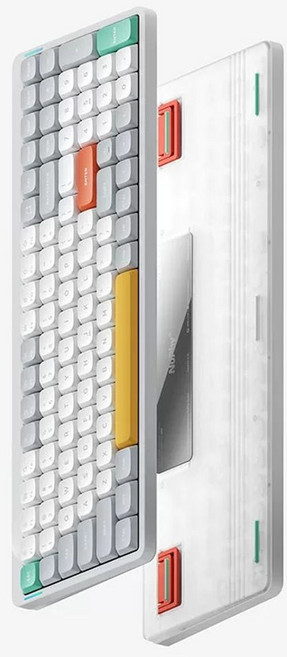 Air96 V2 갈축 슬림형 텐키리스 흰색 빨간축(짧은축) 이온 기계식 블루투스, A. 이온화된 백색, A. Jiadalong 2.0 로우 샤프트  레드 샤프