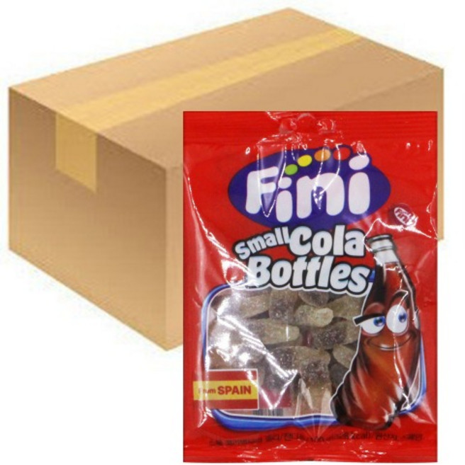 Fini 스몰 콜라병 모양 젤리, 100g, 24개