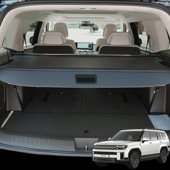 윙가디움 차량용 러기지 스크린 튜닝 악세사리 용품 카본 스타일, 싼타페 MX5 러기지 스크린 (카본 스타일)