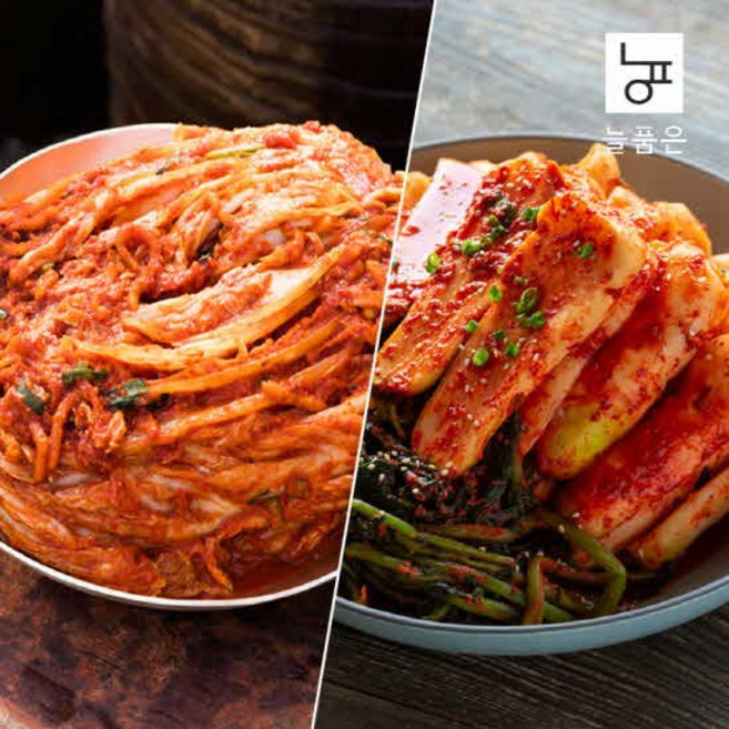 포기김치5kg+총각김치3kg, 없음