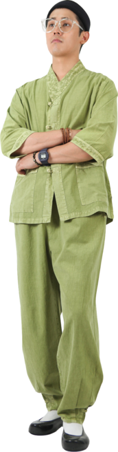 만덕몰 30수 브이넥 저고리바지 세트 남녀공용 개량 생활한복 절복 법복 생활한복(개량한복)