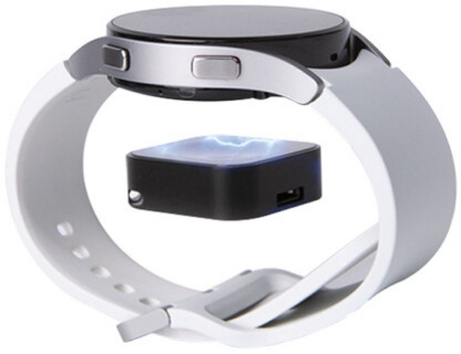 초미니사이즈 무선충전 과열방지 애플워치무선충전기 갤럭시워치무선충전기 과전류방지, 블랙, 1개