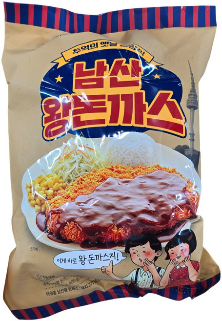 아워홈 경양식 남산 왕돈까스 1.36kg 4인 신선포장 아이스박스 + 아이스팩, 1.4kg, 1개