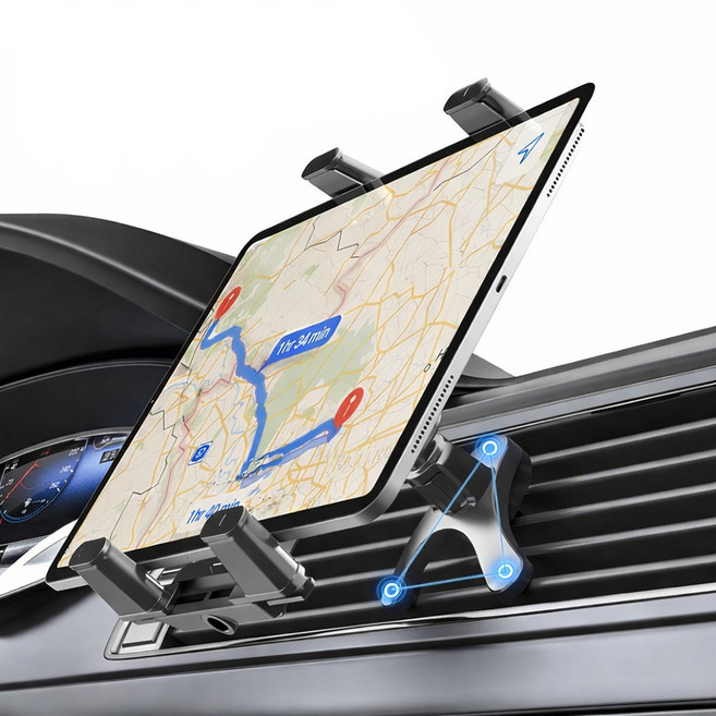 프리라이프 차량용태블릿거치대 차량용거치대 차량용테블릿거치대, 1개, 검은색, EGKK9