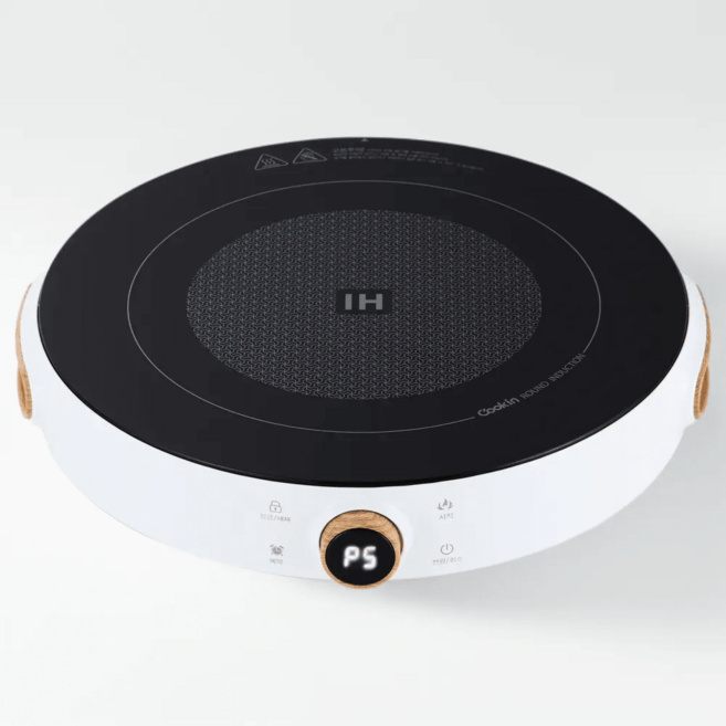 키친플라워 1구 인덕션 레인지 쿠킨 라운드 KEP-IH4000SKR