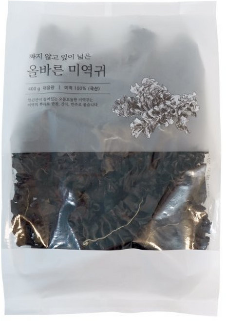 석하 짜지 않고 잎이 넓은 올바른 미역귀, 400g, 1개