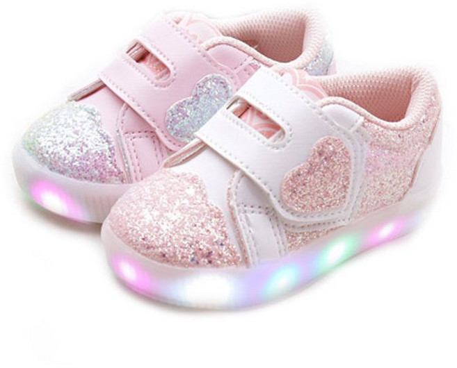 풋풋아동화 풋풋 러브글리터 LED 운동화 라이팅신발 발광슈즈