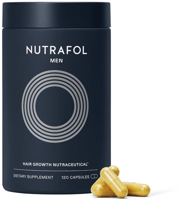 Nutrafol 뉴트라폴 남성용 모발 보조 영양제 120캡술 1개월분, 1개, 120정