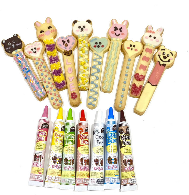 빼빼로데이 롱막대쿠키 초코펜 DIY키트 초콜릿과자 만들기 데코 세트