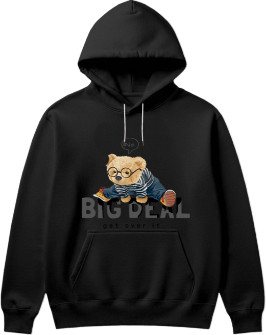 [LARIX] 래릭스 에센셜컷 곰돌이 후드티